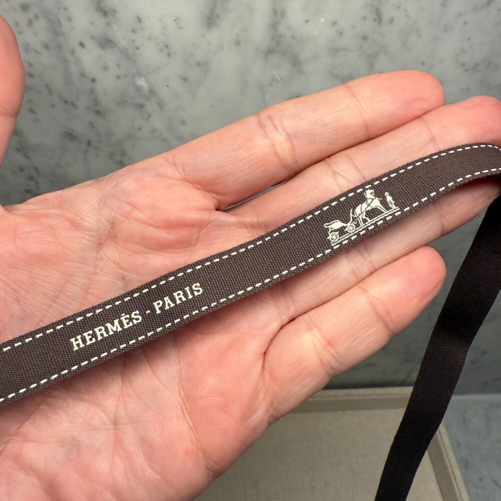 Authentic Hermes Ribbon – 85" - Picture 2 of 3